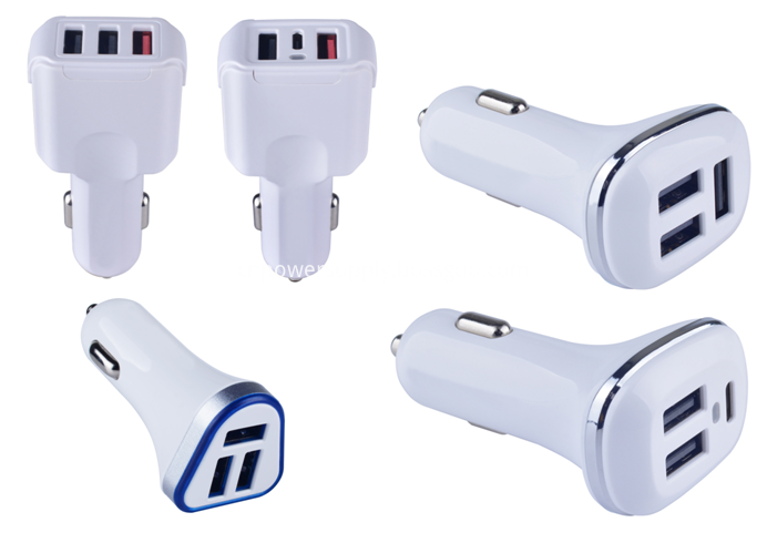 3 USB ports car charger 4
