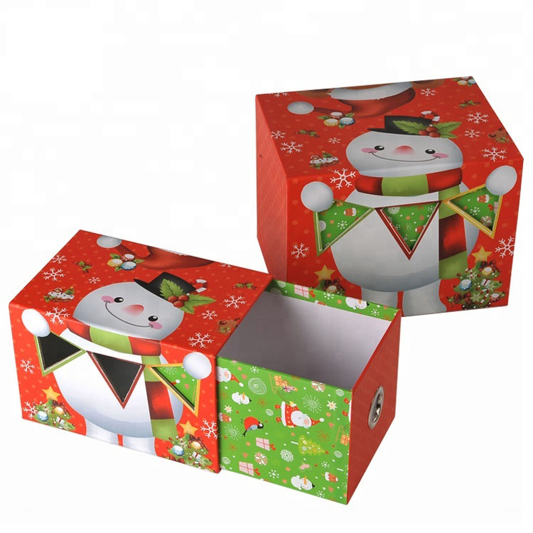 Jualan Panas Krismas Hadiah Peti Laci Pembungkusan Hot Sale Christmas Gift Packaging Drawer Box