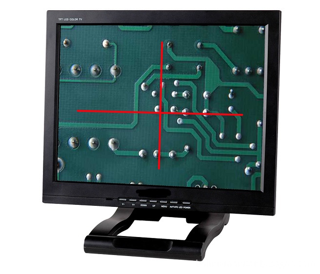 15 inch single cross line monitor