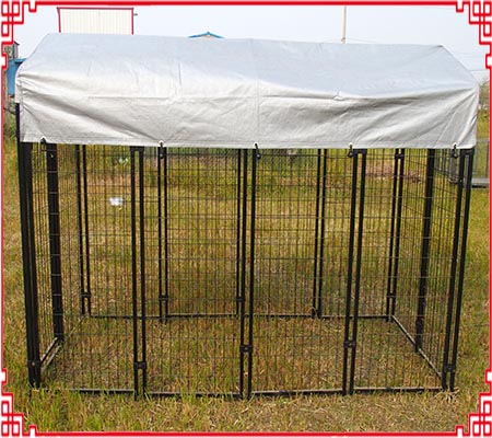 カバー付き溶接犬犬舎 welded dog kennel with cover