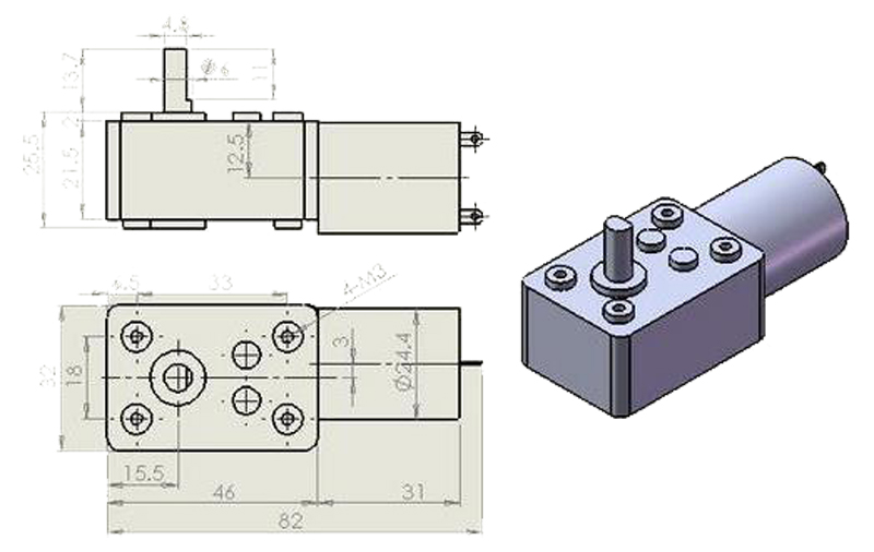 worm gear motor