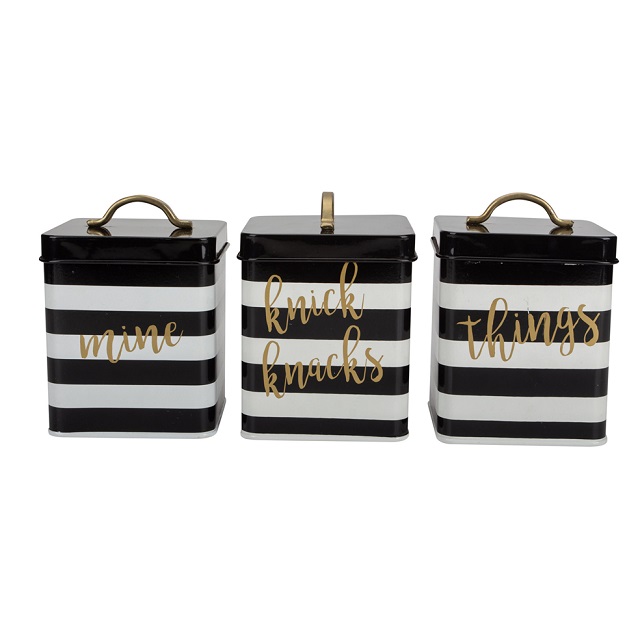 Next Stripe Storage Canister SeT 3 