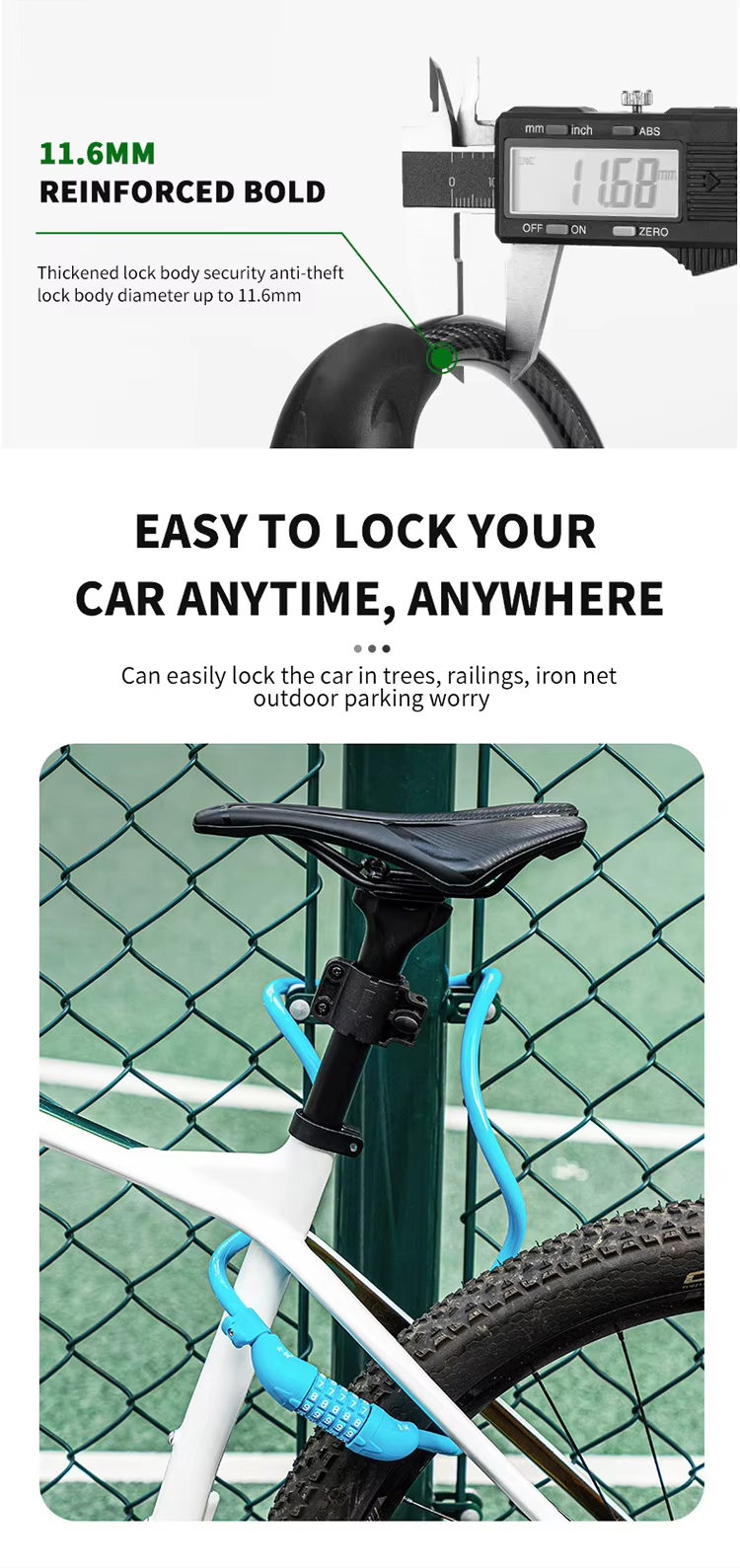 3 bike cable lock 3 bike cable lock