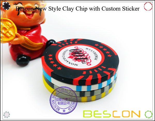 Bescon New Style Clay Chip with Custom Sticker-5 Bescon New Style Clay Chip with Custom Sticker-5