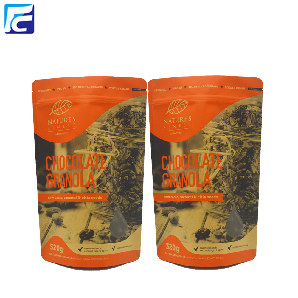 Großhandel braun Kraftpapier getrocknete Lebensmittel Tasche Wholesale Brown Kraft Paper Dried Food Bag