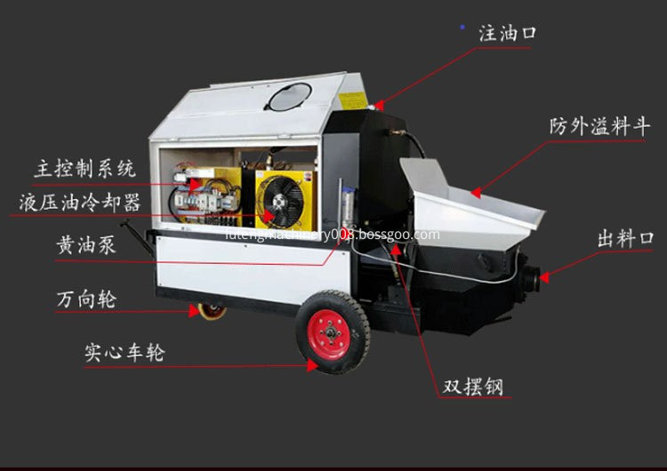 Conveying and spraying machine Conveying and spraying machine