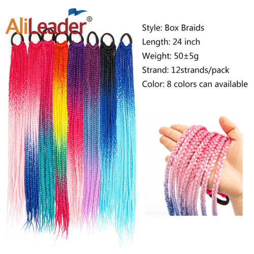 Colorful Box Braid Wig Ponytail Kid Hair Accessories Supplier, Supply Various Colorful Box Braid Wig Ponytail Kid Hair Accessories of High Quality