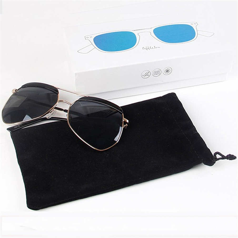 Kotak Pembungkusan Cermin Putih yang dicetak Putih White Printed Paper Sunglasses Packaging Boxes