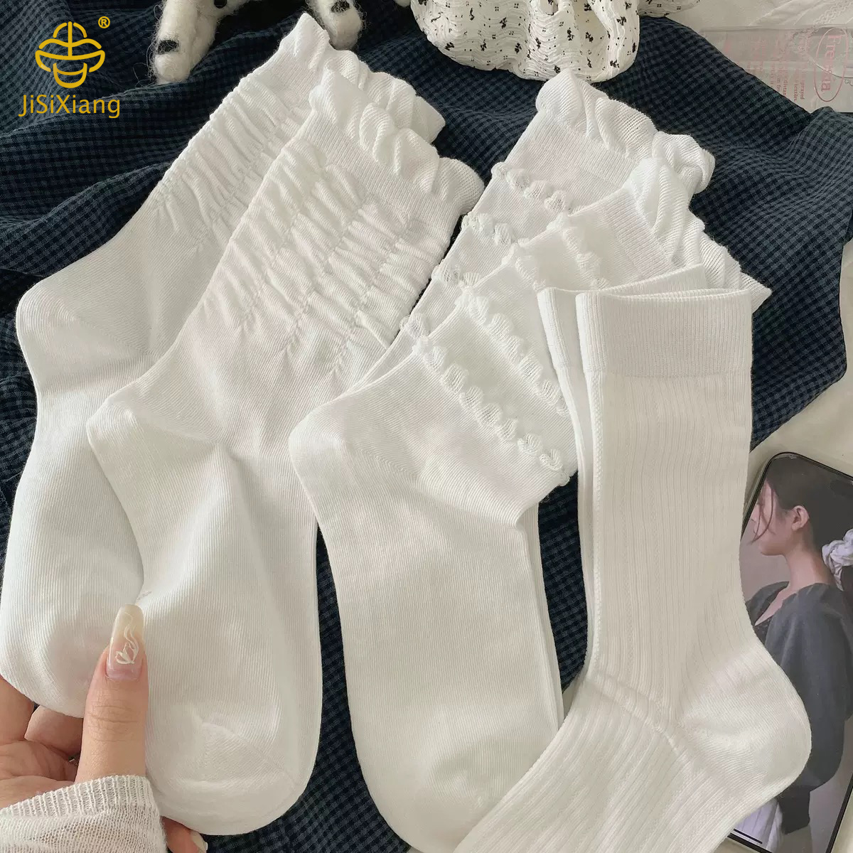 Korean version of spring and summer tube socks Korean version of spring and summer tube socks