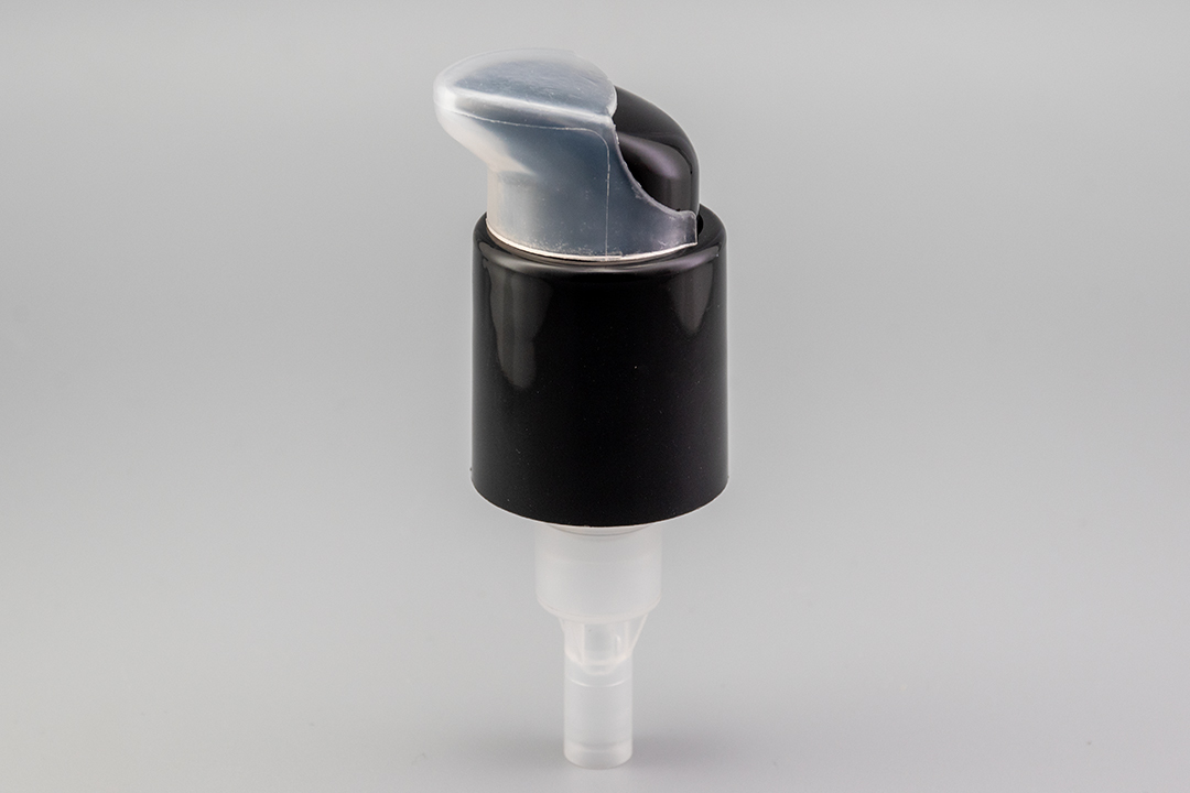 24/410 Black Smooth Left-Right Lock Lotion Pump with Protective Cap 24/410 Black Smooth Left-Right Lock Lotion Pump with Protective Cap