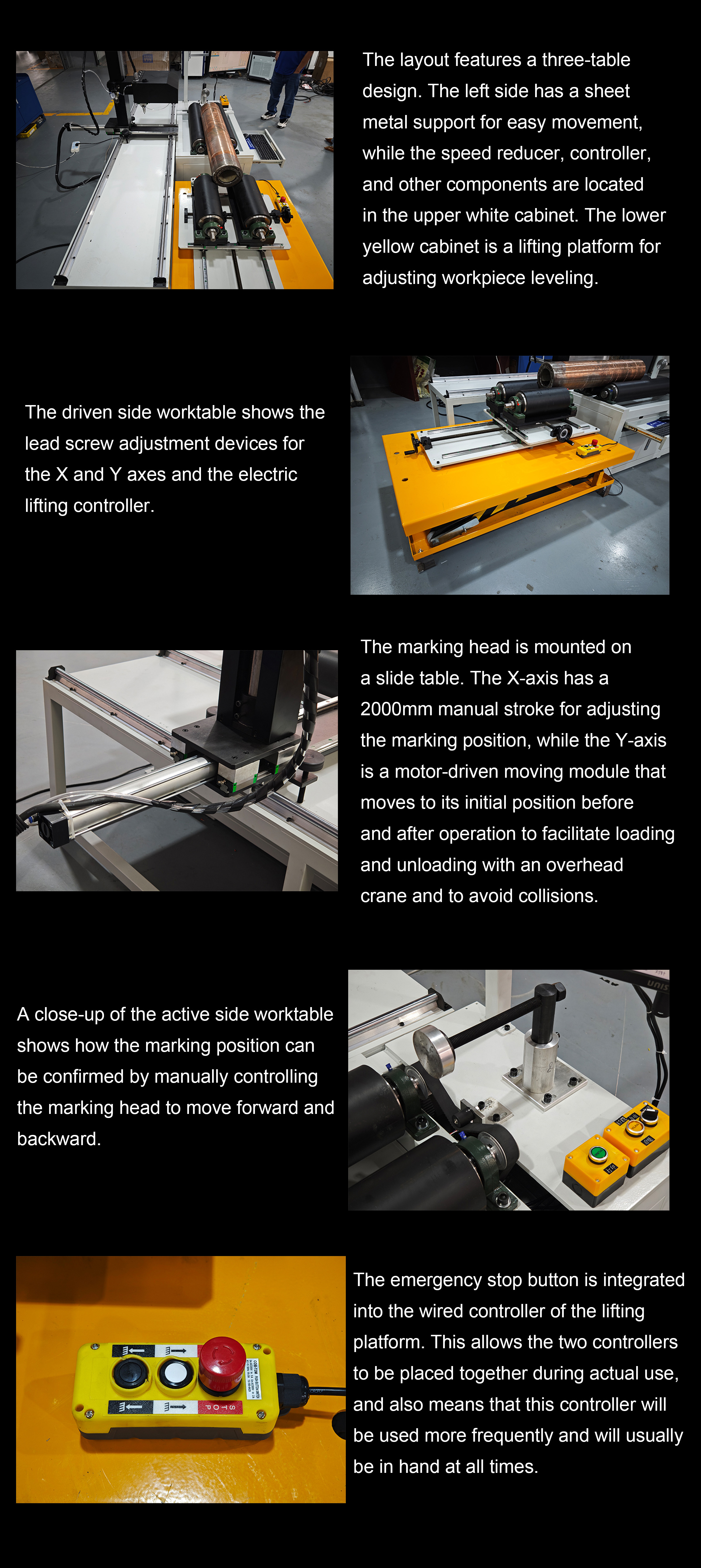 Dot Peen Rotary Marking Machine Split Lifting Bench Dot Peen Rotary Marking Machine Split Lifting Bench