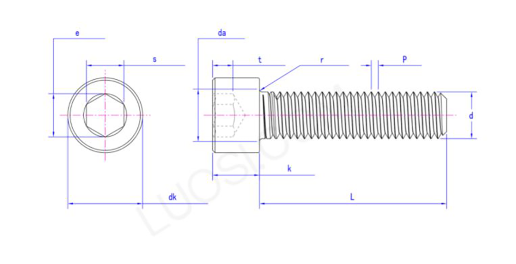 hex socket head cap bolt DIN912