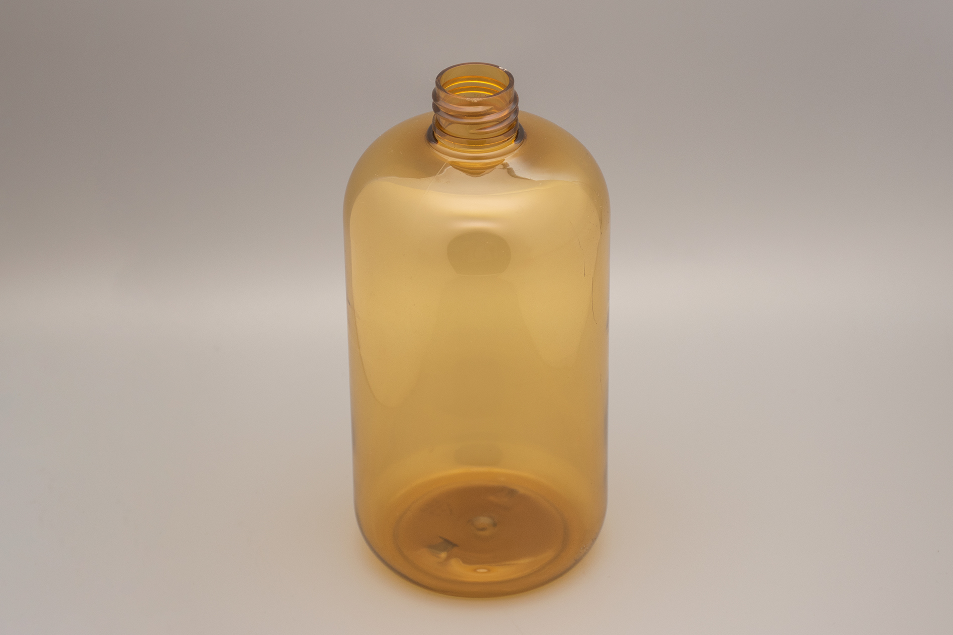 500 ML Clear Yellow Boston Round PET Bottle With 24/410 Neck 500 ML Clear Yellow Boston Round PET Bottle With 24/410 Neck