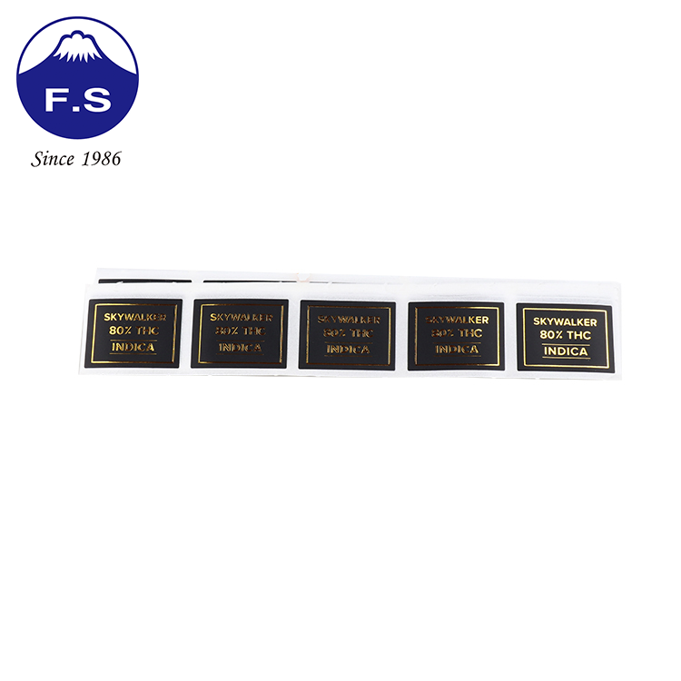 Luxury Gold Foil Product Sticker Custom Waterproof Label Luxury Gold Foil Product Sticker Custom Waterproof Label