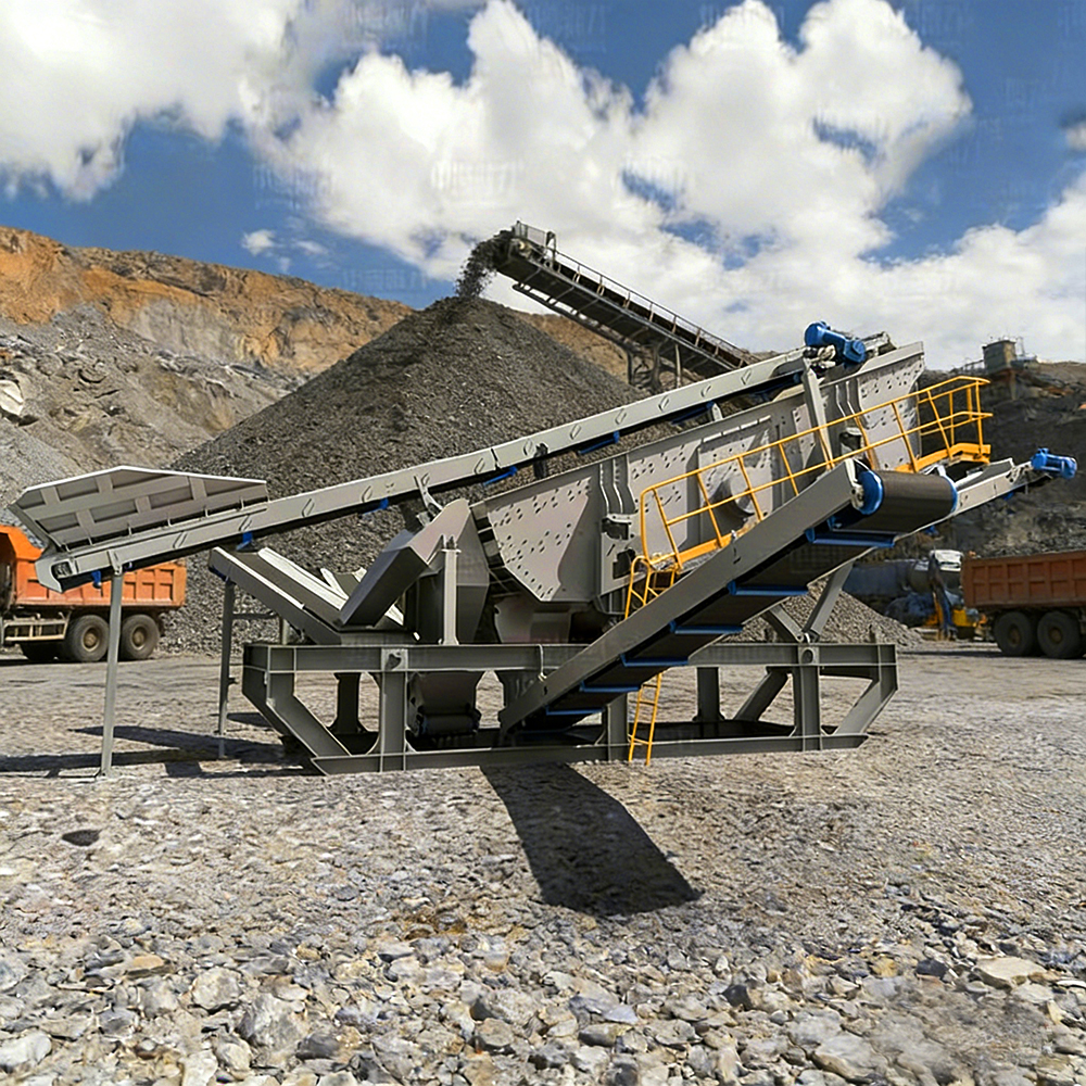 Mobile modular screening plant Mobile modular screening plant