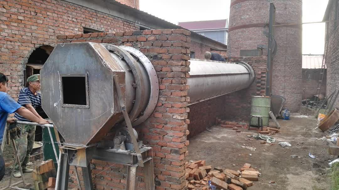 External heat drum type drying furnace