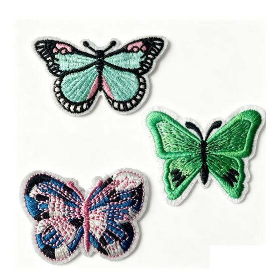 Beautiful Butterfly Embroidery Badge Patch Beautiful Butterfly Embroidery Badge Patch