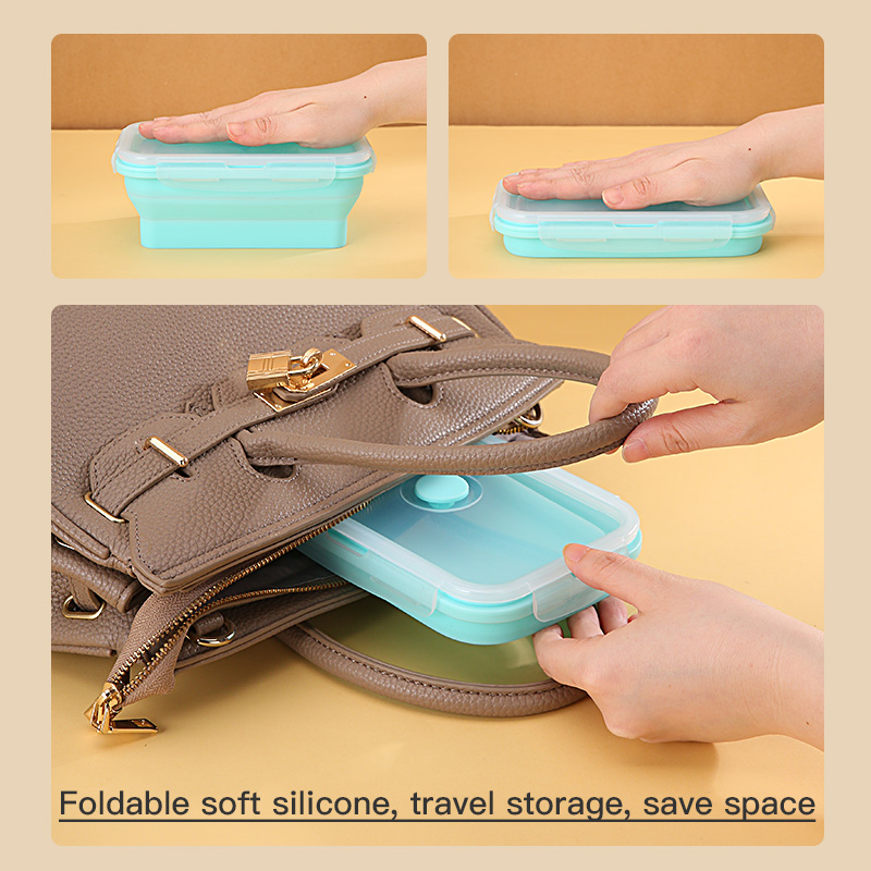 silicone lunch box MFZ-L007 silicone lunch box MFZ-L007