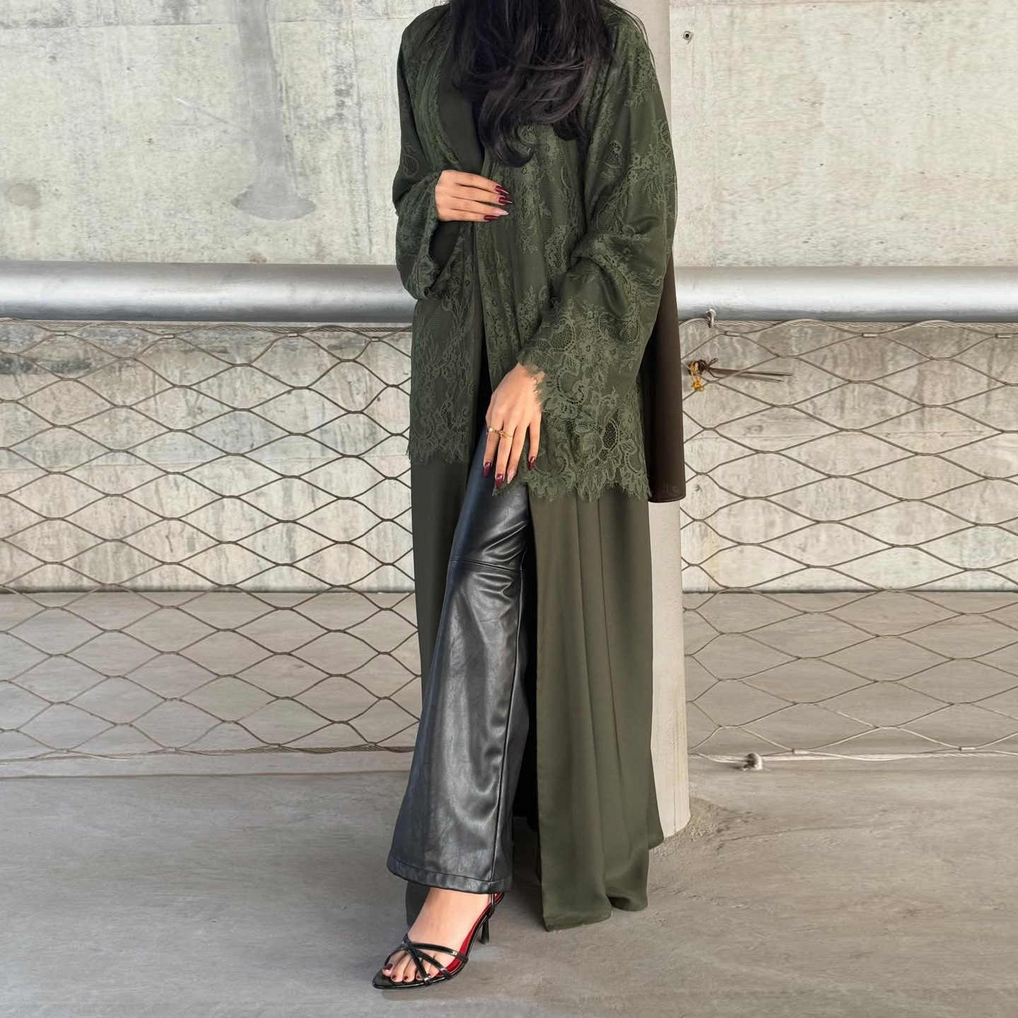 Modest Elegant Nida Abaya Cardigan Islamic Clothing Dubai Abaya Women Muslim Dress Modest Elegant Nida Abaya Cardigan Islamic Clothing Dubai Abaya Women Muslim Dress