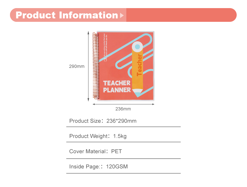 PET cover Teacher planner16 PET cover Teacher planner16