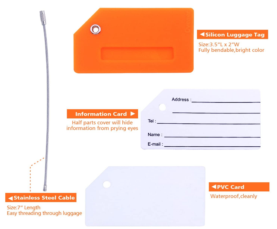 Tag de silicone Luggae Silicone Luggae Tag