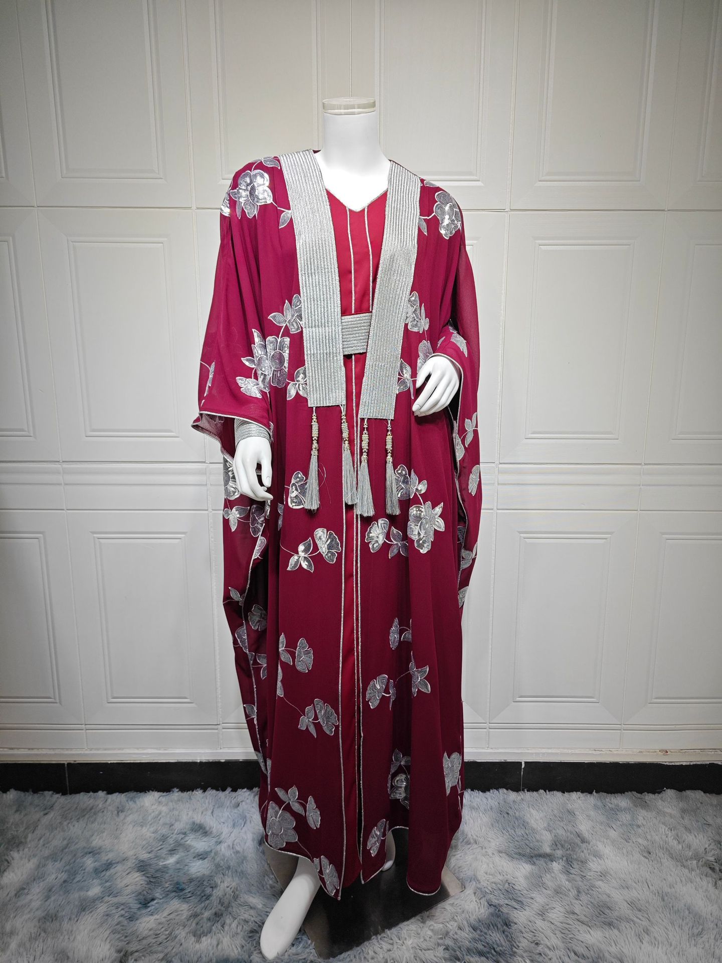 Abaya Jalabiya Dress 2 Pieces Set AB462 (10) Abaya Jalabiya Dress 2 Pieces Set AB462 (10)