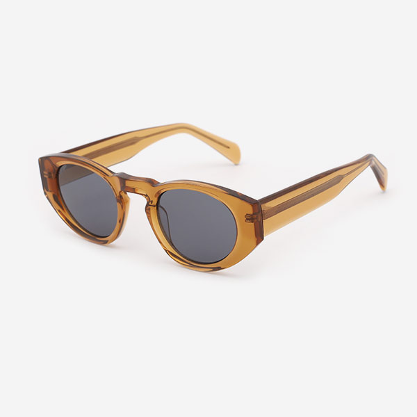 Oval-frame Acetate Unisex Sunglasses Oval-frame Acetate Unisex Sunglasses