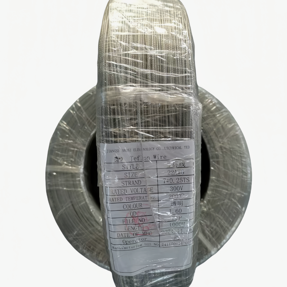 TEFLON WIRE 22# FEP TRANSPARENT TEFLON WIRE 22# FEP TRANSPARENT