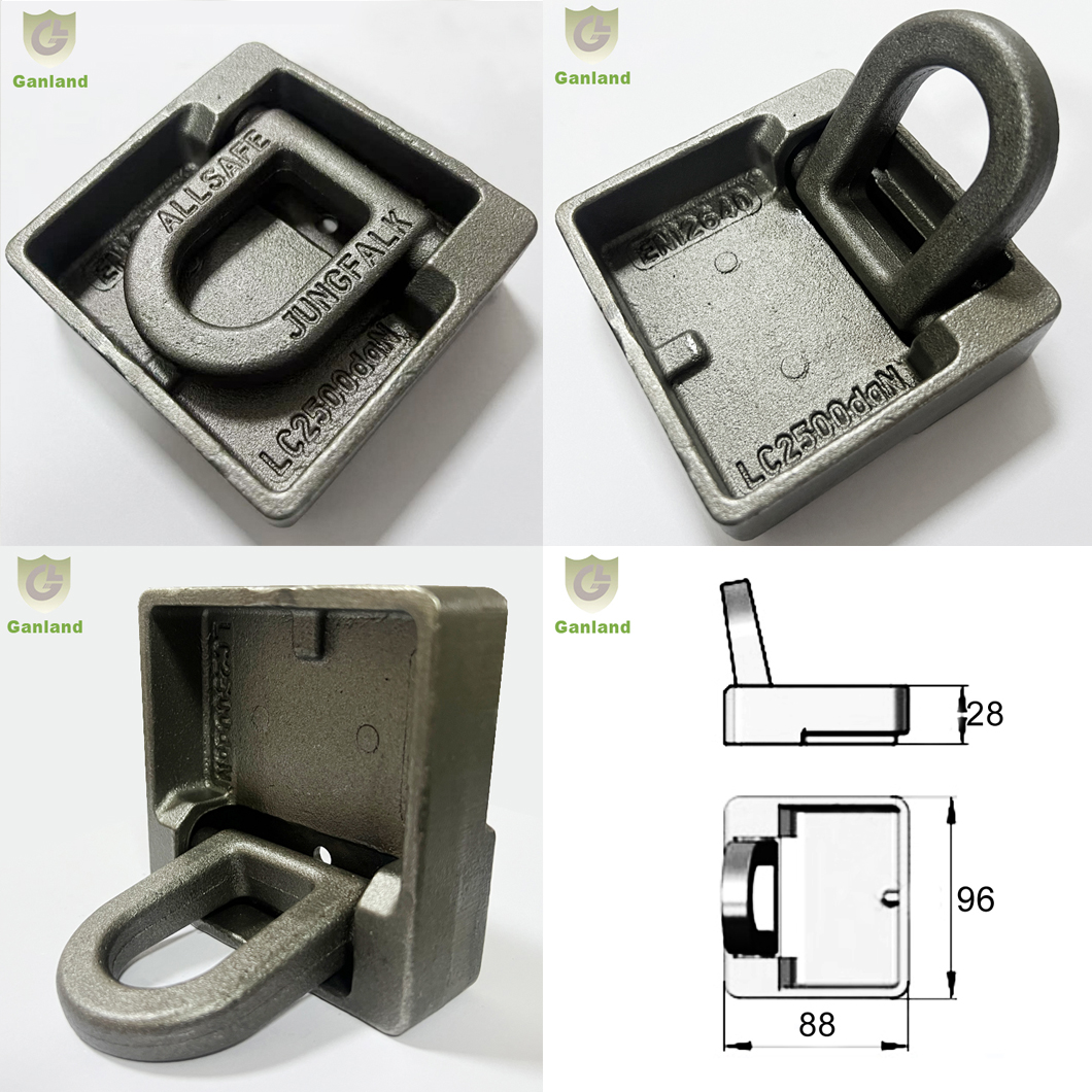 casting recessed lashing D ring casting recessed lashing D ring