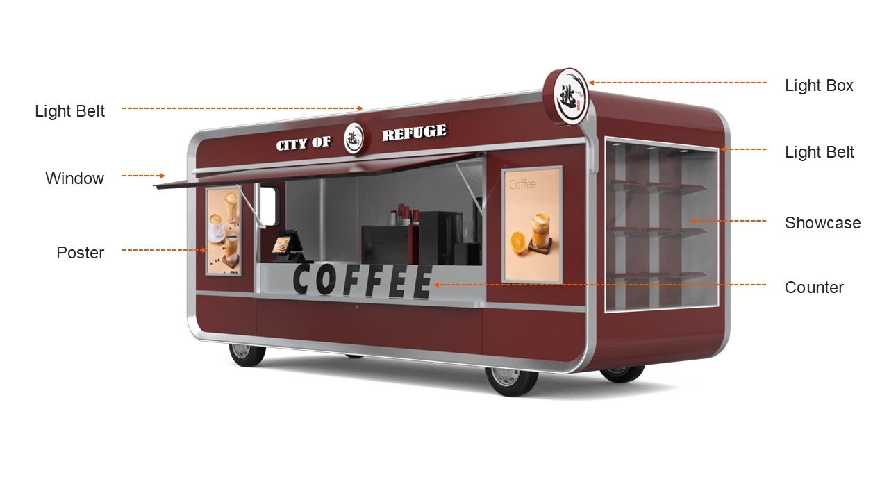 Toncom Mobile Coffee Trailer Toncom Mobile Coffee Trailer
