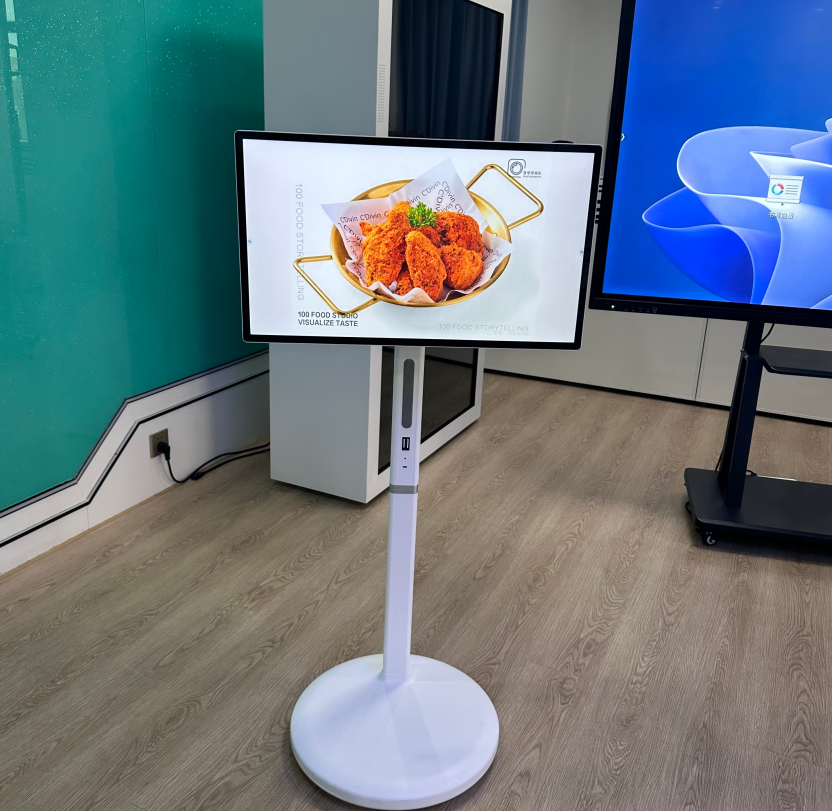High-definition LCD screen with rotary orientation for portrait fitness videos