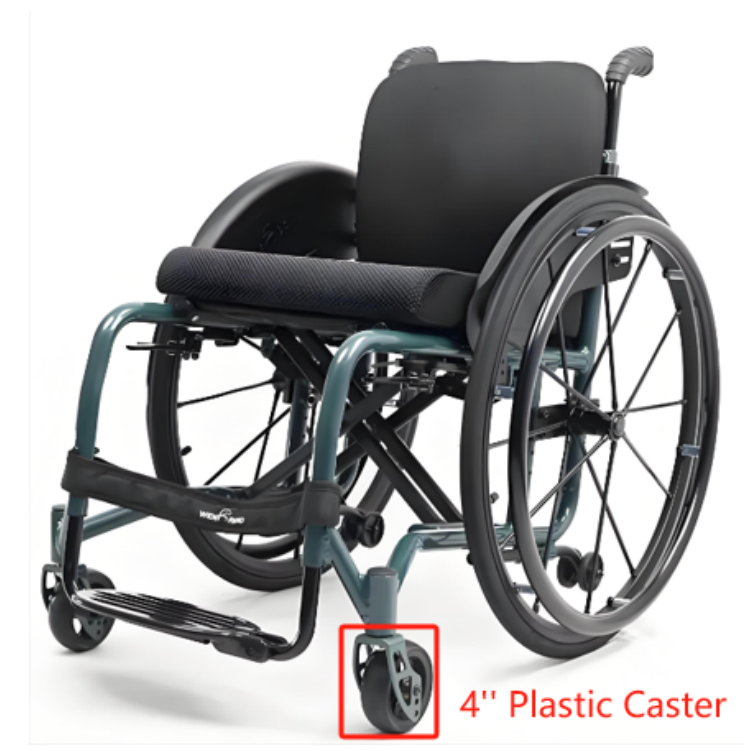 4 inches Plastic Front Wheel Replacement for Wheelchairs 4 inches Plastic Front Wheel Replacement for Wheelchairs