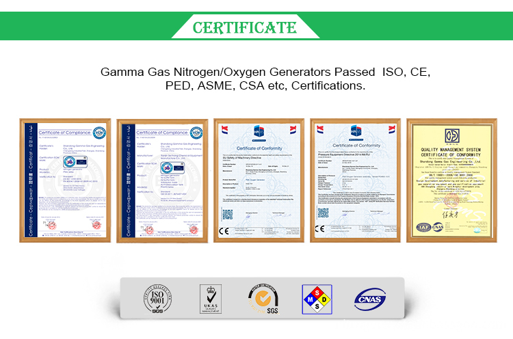 Oxygen Generator Certificate Oxygen Generator Certificate