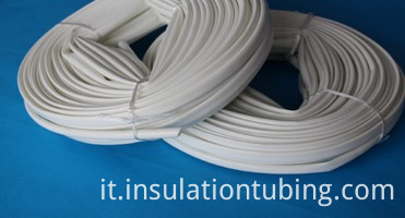 Manicotto in fibra di vetro siliconica confezionato con rotolo Silicone Glass Fiber Sleeve Is Packed With Roll