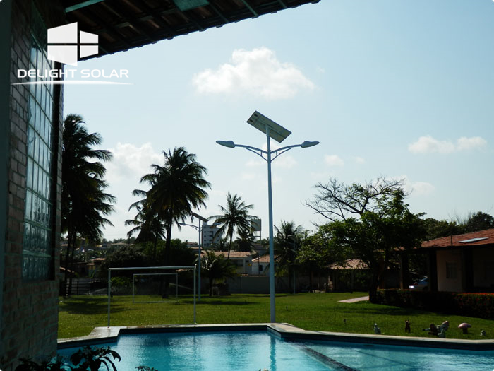 solar street light project in brazil-DELIGHT ECO