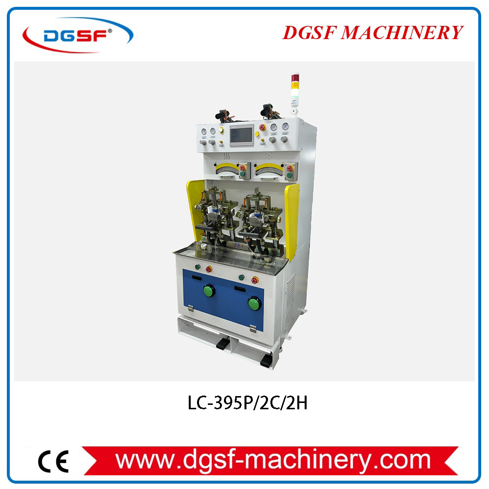 LC-395P-2C-2H Toe Forming Machine with 2 Hot & 2 Cold Stations (PLC) LC-395P-2C-2H Toe Forming Machine with 2 Hot & 2 Cold Stations (PLC)