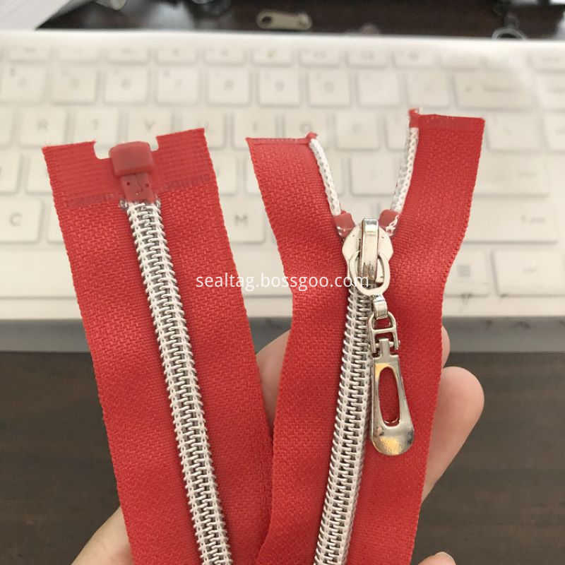 Zíper vermelho de vestuário Red Zipper Of Garments