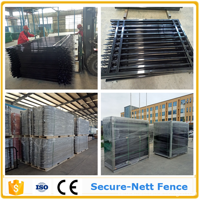 perimeter fence packing perimeter fence Wrought Iron Fence and Gate Package package