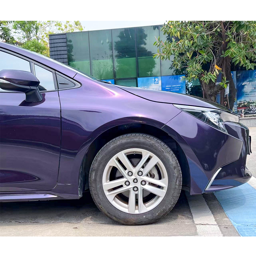 Venetian Purple Metallice Car Wrap Venetian Purple Metallice Car Wrap