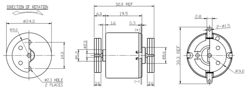 6mm 진동 dc 모터 6mm Vibration dc Motor