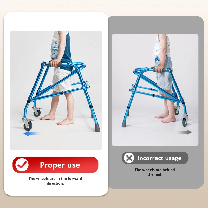 Children's Four-Leg Anti-Slip Foldable Walker & Rollator Single Leg Anti-Fall Hand Push Aid Stand Alone Safety Mobility Device3 Children's Four-Leg Anti-Slip Foldable Walker & Rollator Single Leg Anti-Fall Hand Push Aid Stand Alone Safety Mobility Device3