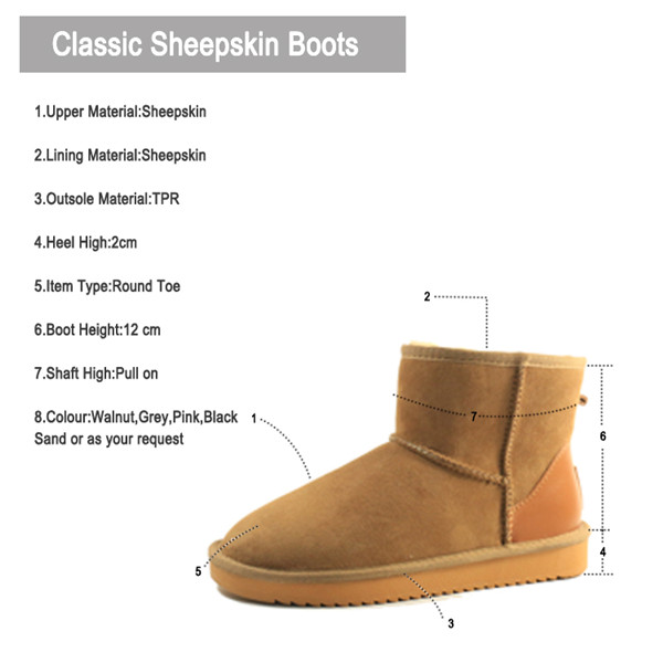 Warm ankle Australian women's boot Warm ankle Australian women's boot
