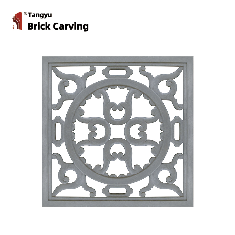 Decorative square hollow window on the wall Decorative square hollow window on the wall