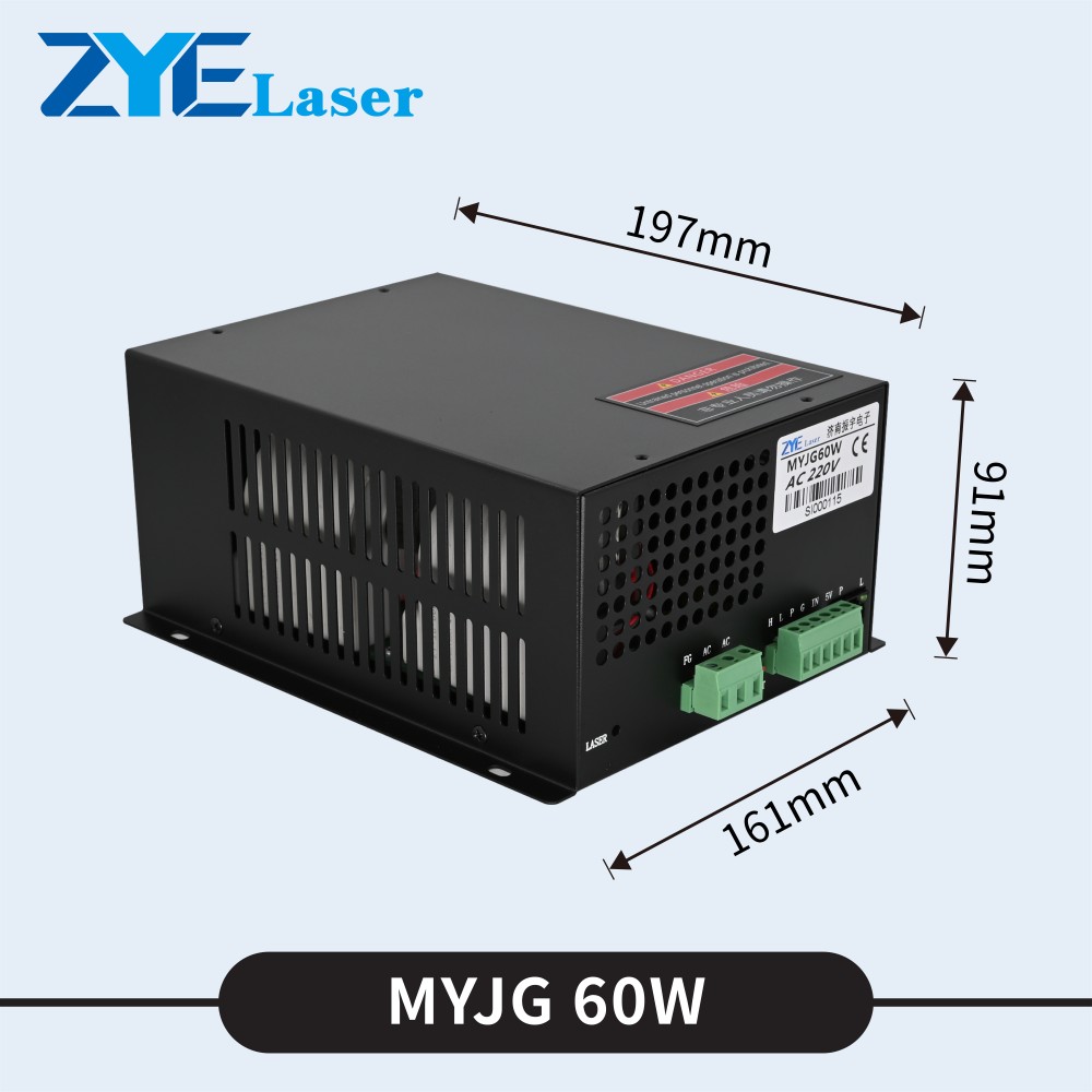 MYJG60W CO2 Laser Power Supply for 110V220V Machines MYJG60W CO2 Laser Power Supply for 110V220V Machines