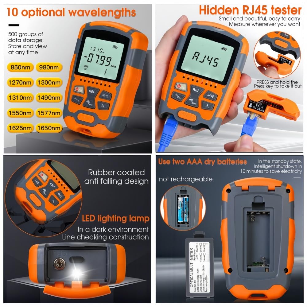 Professional Fiber Optic Testing Kit (4) Professional Fiber Optic Testing Kit (4)