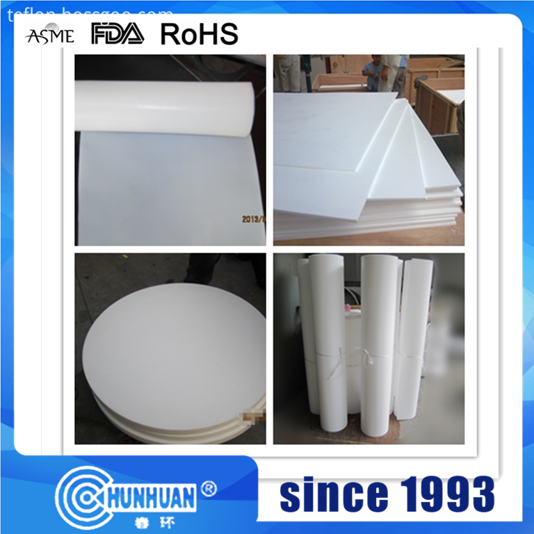 Hoja cortada moldeada de PTFE PTFE Molded Skived Sheet
