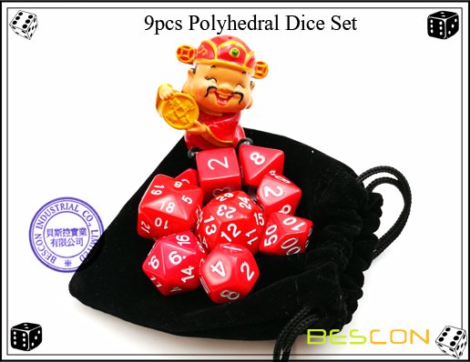9pcs polyedrische Würfel Set-18 9pcs Polyhedral Dice Set-18