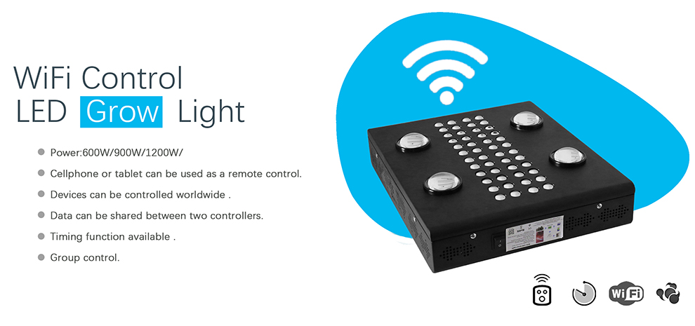 Wifi remote control led grow light 