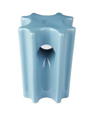 strain insulator blue