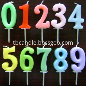 number stick candles